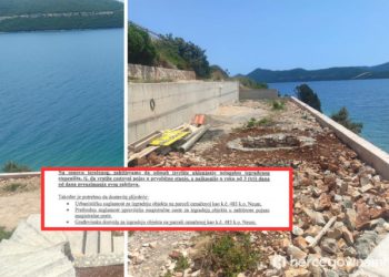Lijanović u Neumu izbetonirao obalu i izgradio nelegalne stepenice s magistralnog puta, naređeno mu hitno uklanjanje