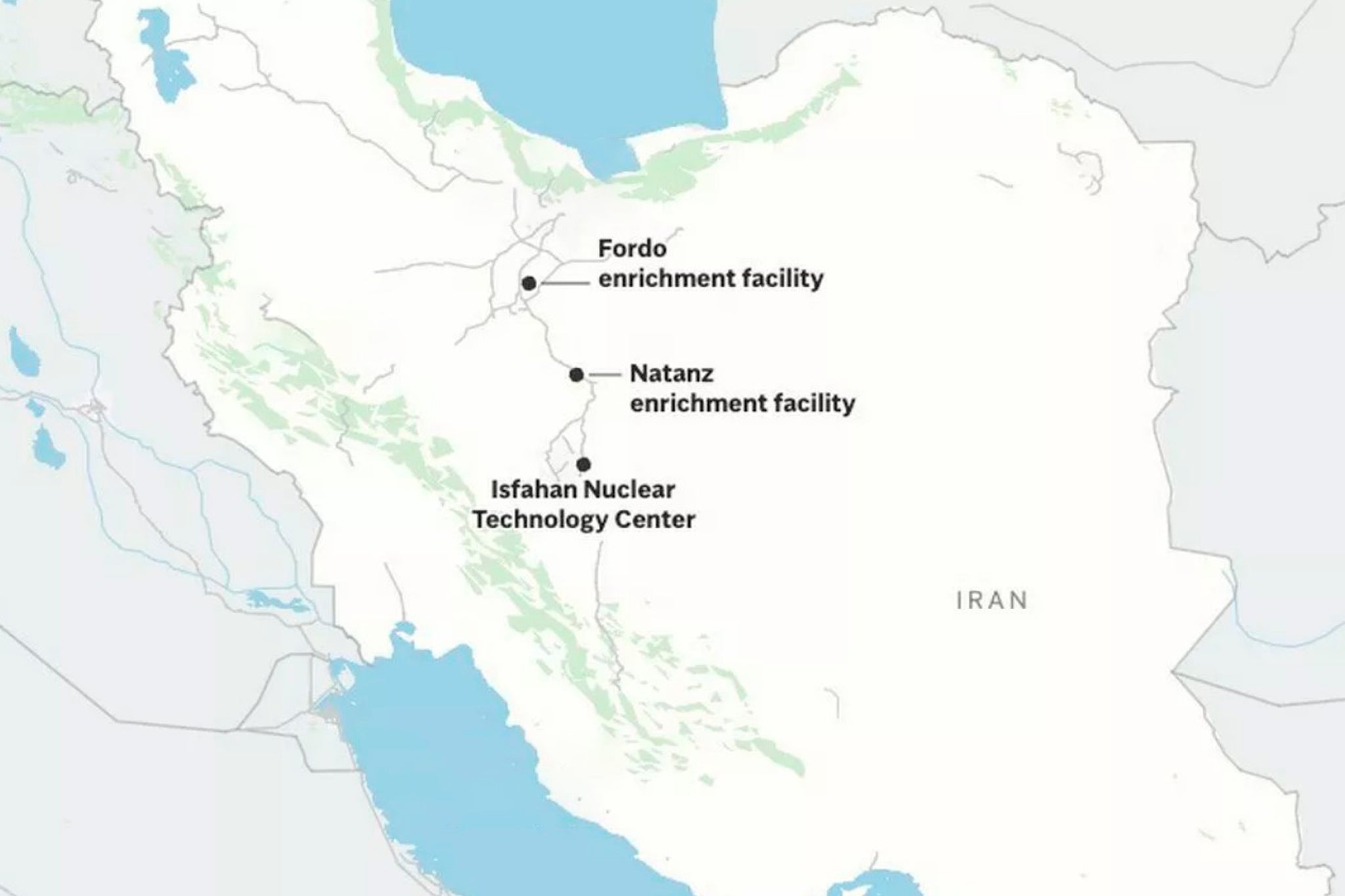 Tri mjesta štrajka iranskih nuklearnih postrojenja pogodile su američke bombe u subotu