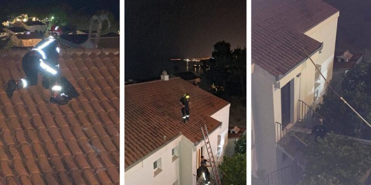 Maca bespomoćno mijaukala danima s podstranskog krova. Vatrogasci su je spasili