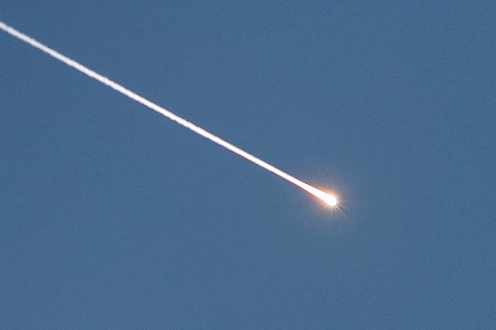 Rakete lansirane iz Irana prema Izraelu vide se iz Hebrona