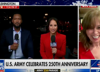 Naizgled opijeni gost odsječen je tijekom nastupa Fox News kako bi razgovarao o Trumpovoj paradi