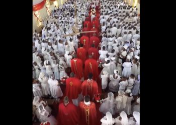 Nevjerojatno: Nigerijski biskup krizmao gotovo tisuću ljudi u samo jednom danu