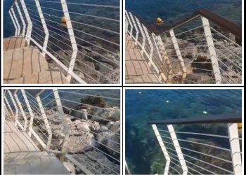 OKUPACIJA POMORSKOG DOBRA Zar Uprava hotela u Puli ni dvije godine od donošenja Zakona o pomorskom dobru isti nije pročitala pa ilegalno priječi prolaz građanima!?