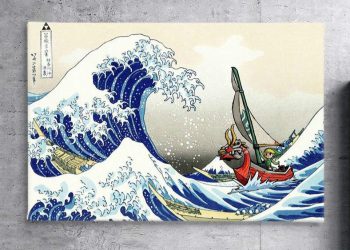 Ova mash-up legenda Zelda Wall Art sjajna je ideja za poklon za obožavatelje vjetra