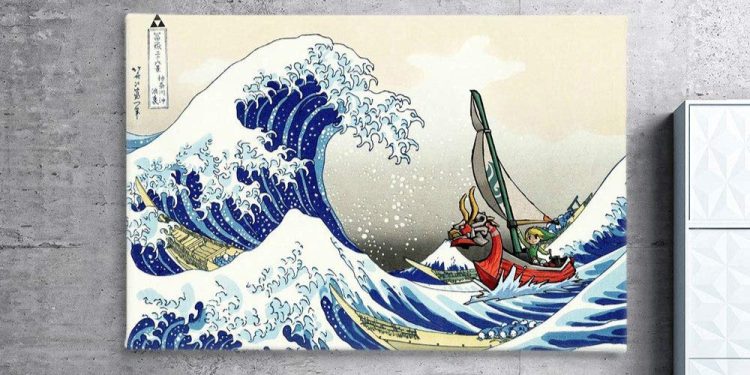 Ova mash-up legenda Zelda Wall Art sjajna je ideja za poklon za obožavatelje vjetra