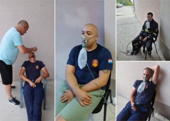 Ovo su fotografije naših hrabrih vatrogasaca nakon cjelodnevne borbe s požarom!