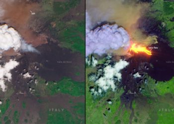 Pogledajte kako erupcija Etne izgleda iz svemira