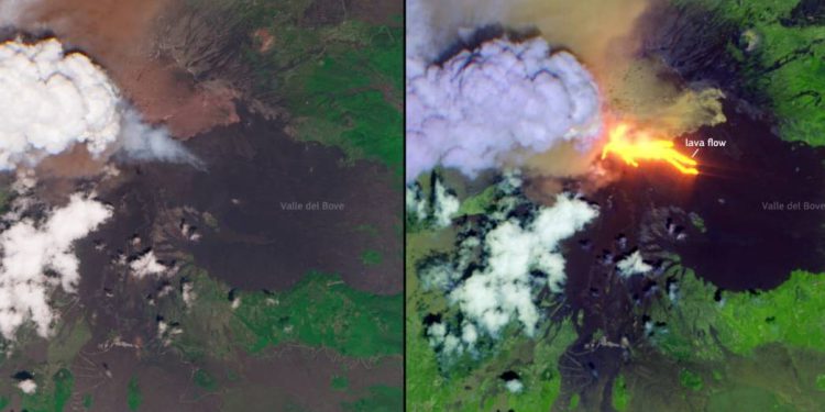 Pogledajte kako erupcija Etne izgleda iz svemira