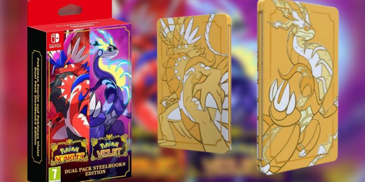 Pokémon Scarlet & Violet Steelbook Edition Dual Pack napokon je zaliha za RRP 99,99 £ u Nintendou