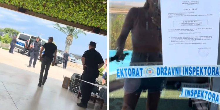 Policija i inspektori ušli u luksuzni resort na Pagu, sve zapečatili, gosti izbačeni – Inspektorat: “Svaki dan smo ih upozoravali