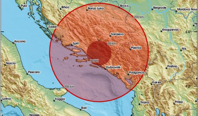 Potres magnitude 3,7 pogodio Hercegovinu, epicentar kod Stoca