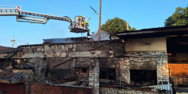 Požar restorana u Santa Marini u Vabrigi