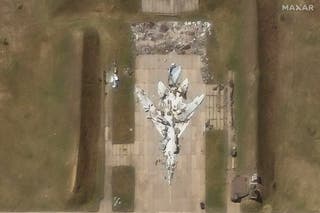 Zrakoplov Decolev TU-22 u zračnoj bazi Belay vidio je okrug Danalsky, Irkutsk Oblast u Rusiji