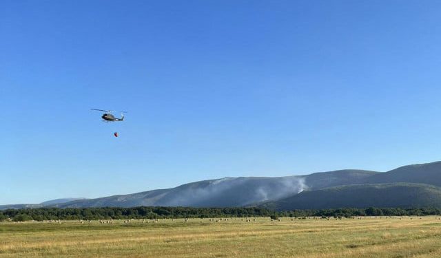 Rano jutros helikopter ponovno na terenu u Grudama