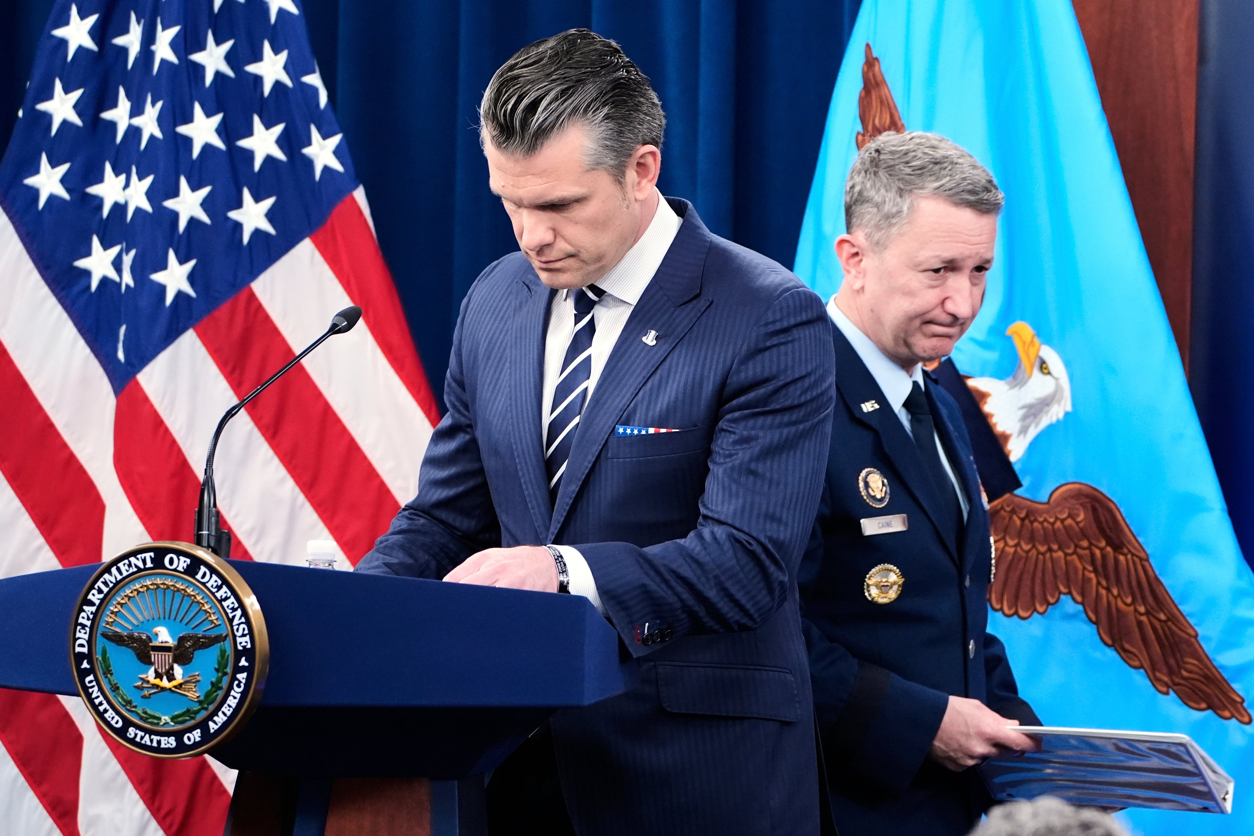 Ministar obrane Pete Hegseth u nedjelju je iznio štrajk protiv iranskih nuklearnih mjesta