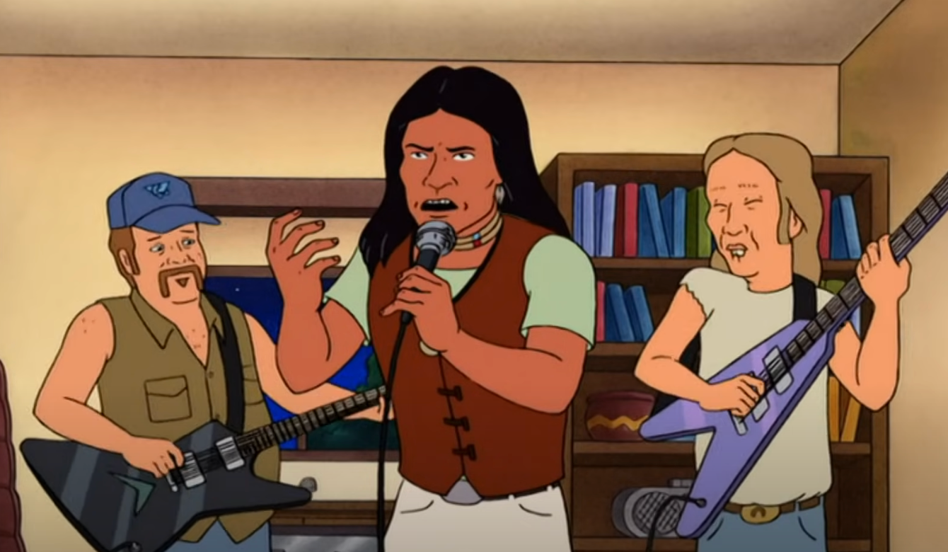 Joss je igrao Johna Redcorna (u sredini) u 'King of the Hill'