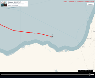 GPS tracker Madleen prestao je izdavati signal nakon što su ga izraelske snage ukrcale na obalu Egipta