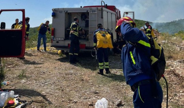 Smiruje se situacija kod Gruda: Glavne linije požara ugašene, potreban oprez, čeka se helikopter