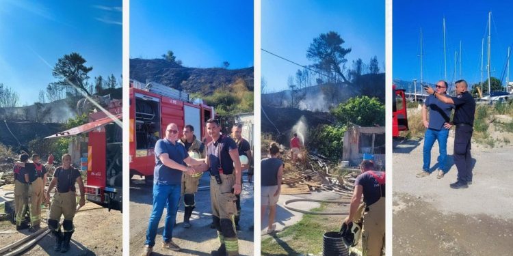 Splitski požar bio je vrlo ozbiljan, ali su vatrogasci ponovno bili na visini zadatka. Dvije kuće bile su ugrožene, a hrabre gasitelje posjetio je dogradonačelnik Bilić: “Donio sam ljudima malo vode, to mi je prvo palo na pamet. Trebamo se paziti i čuvati”