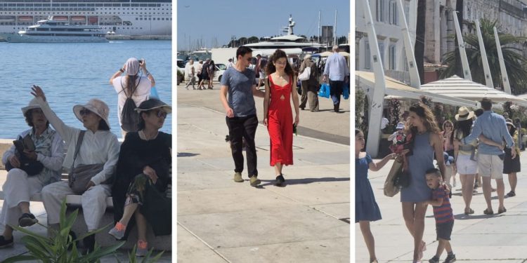 Stranci na svakom koraku i neizostavni kuferi: Evo kako je jutros na splitskoj Rivi