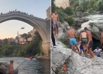 Turist skočio sa Starog mosta u Mostaru, domaći ga pretukli