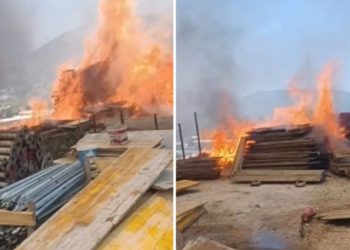 VIDEO Požar u Mostaru, gorio građevinski materijal