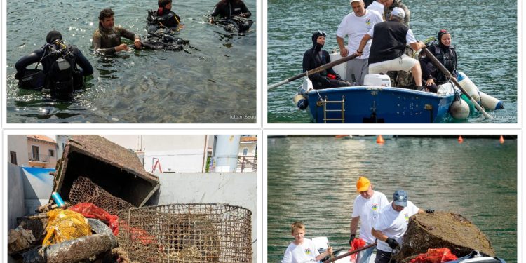 Više od 10 kubika otpada izvađeno iz podmorja u Bakru!