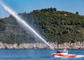 Zaustavljen požar u Zatonu: U gašenju sudjelovale kopnene vatrogasne snage i brod Orlando