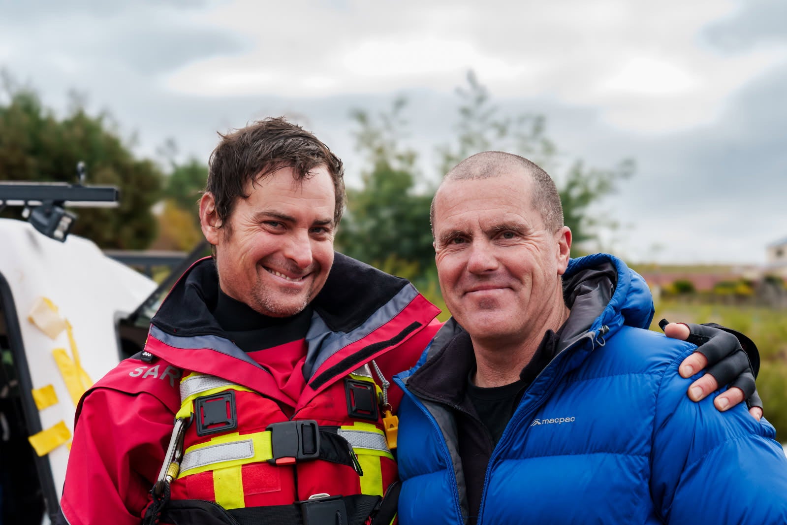 Dvojica muškaraca koji su radili na spašavanju gospodina Bieliauskasa: Adrian Petrie i Nate Welch