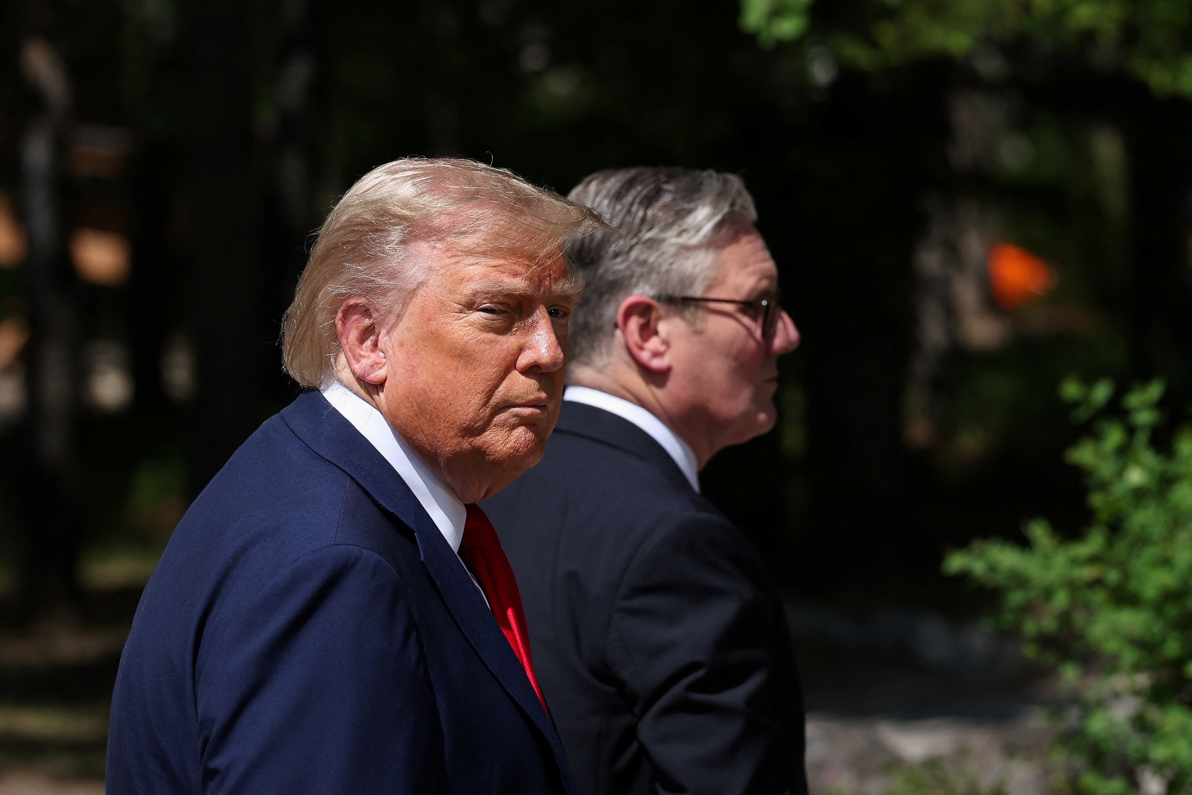 Donald Trump i sir Keir Starmer na samitu G7 u Kananaskisu, Alberta, Kanada (Suzanne Lunkett/PA)