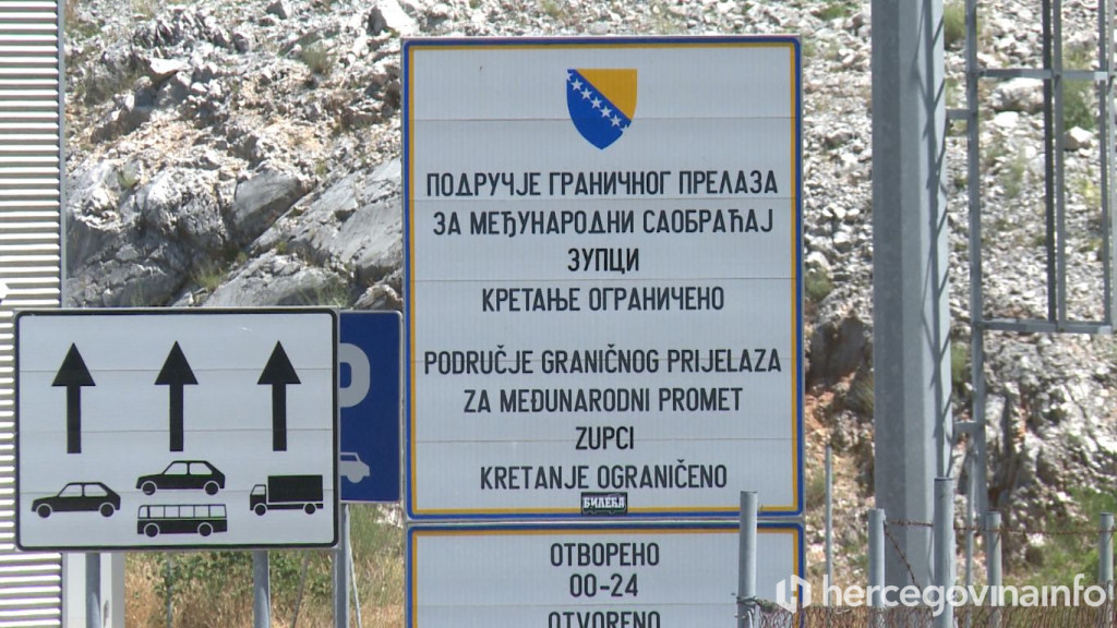 Granični prijelaz Zupci, granica