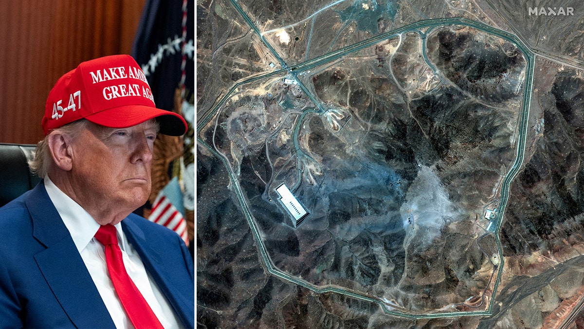 Trump u situacijskoj sobi i slika štete na iranskom nuklearnom mjestu Fordow