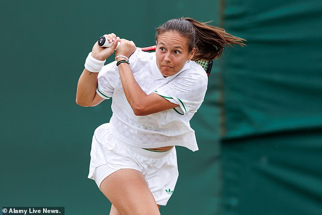 Kasatkina (na slici) pozdravila je Samsonovu za svoju 'opasnu' uslužnu igru nakon utakmice