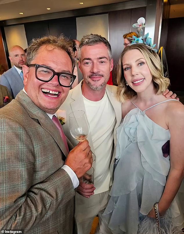 Trudna Katherine Ryan bila je među zvijezdama na ekskluzivnoj listi gostiju, kojoj se pridružio njezin partner Bobby Kootstra