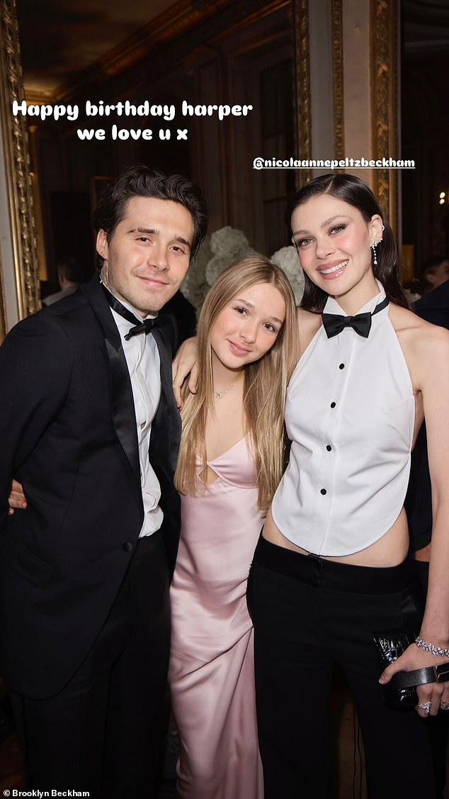 Brooklyn Beckham odala je počast svojoj sestri Harper na njezin 14. rođendan, usred straha da će ignorirati svečanosti zbog obiteljskih napetosti