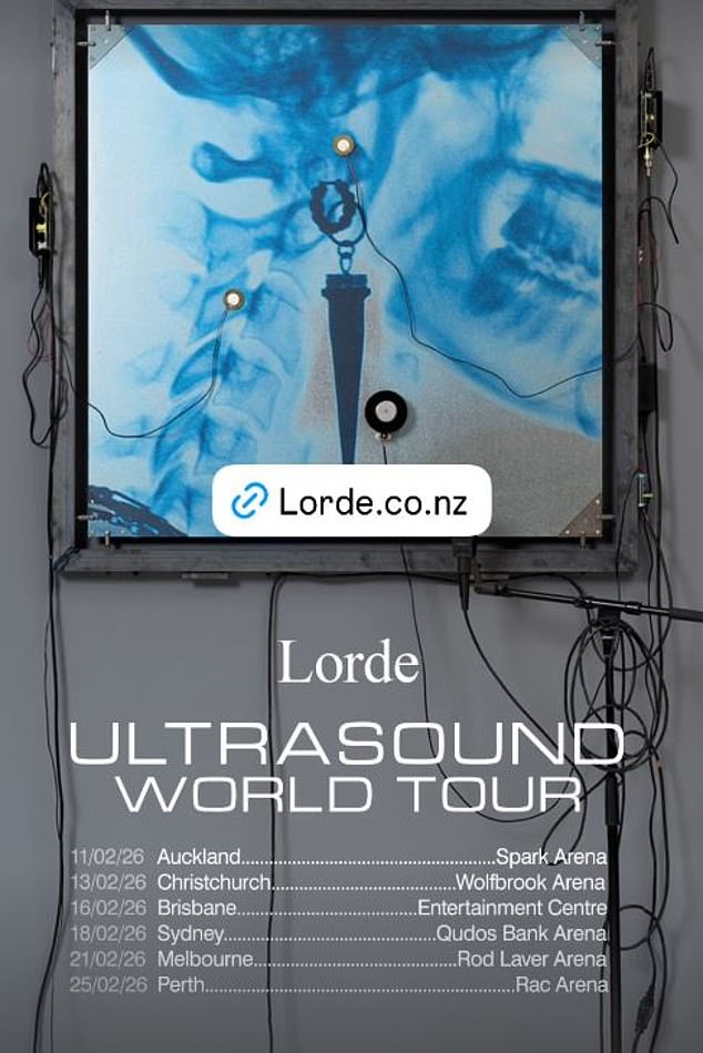 Ultrazvuk svjetske turneje započinje u Spark Areni, Auckland u srijedu, 11. veljače, nakon čega je u petak 13. veljače 13. veljače u Wolfbrook Areni, Christchurch