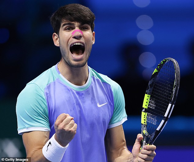 Alcaraz has sparked a tennis tape phenomenon, saying they help him 'recover better between points'