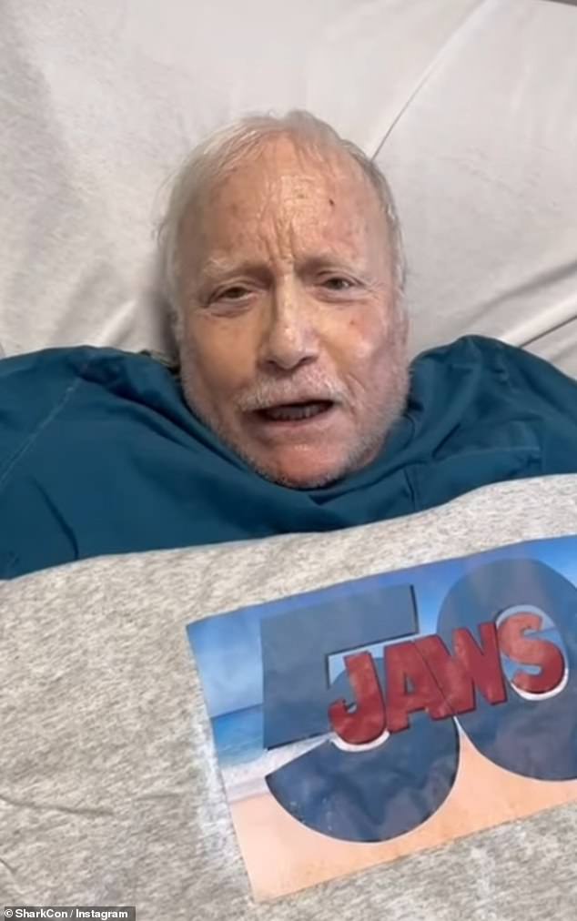 Zvijezda Jaws, 77, glumila je Matt Hooper u nagrađivanom filmu Stephen Spielberg, koji ove godine slavi svoju 50. obljetnicu