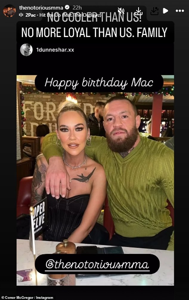 Conor je na 37. rođendan ponovno podijelio poruke svojih prijatelja i dao komentar o 