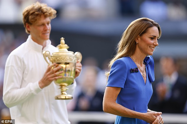 Jannik Sinner nije se kladio princezi od Walesa kad je primio svoj trofej Wimbledona