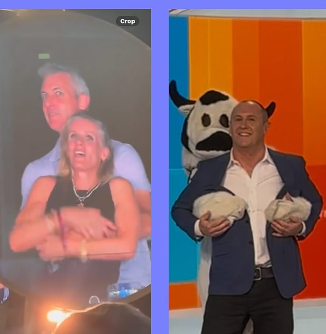 Bilo je to u dobroj zabavi, budući da je Larry samo rekreirao virusne snimke izvršnog direktora milijardera Andrewa Byrona koji je na koncertu Coldplay u Bostonu uhvaćen s šefom HR -a svoje tvrtke Kristin Cabot