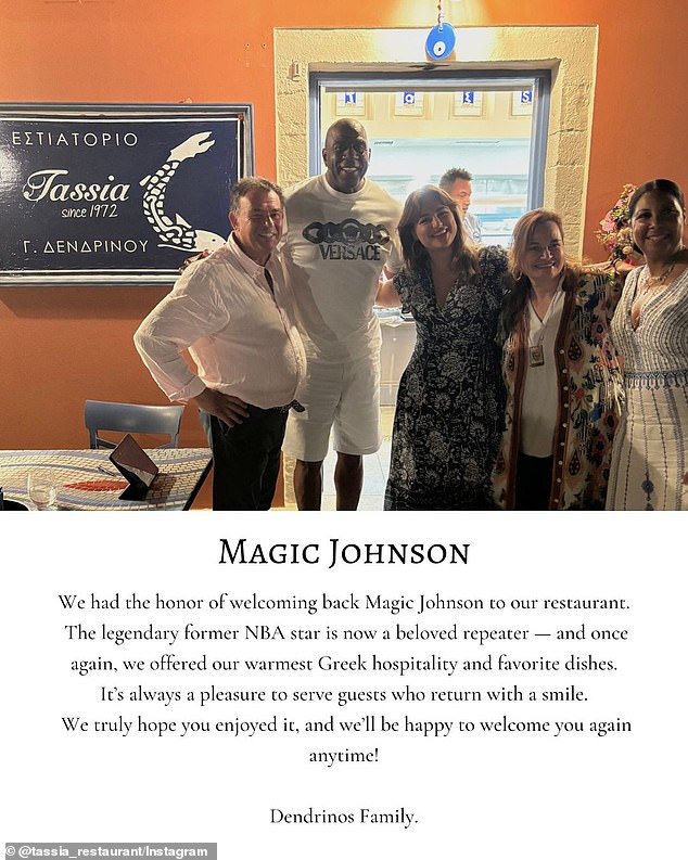 Posljednja slavna osoba Grace Tassia bila je povučena NBA zvijezda Magic Johnson 27. lipnja, koju su vlasnici opisali kao