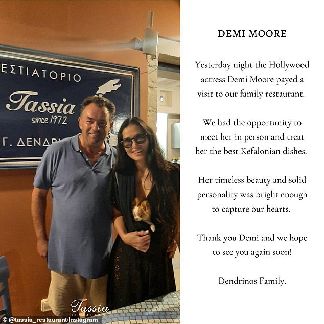 2022. godine, glumica nominirana za Oscara Demi Moore zaustavila se i primijetili su da je