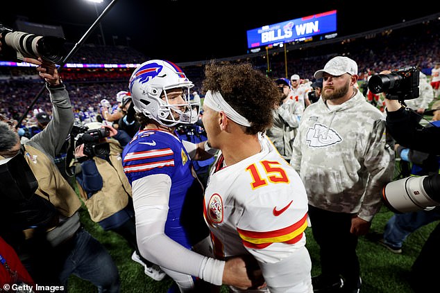 Rivalski šefovi i računi za račune Patrick Mahomes i Josh Allen u studenom 2024