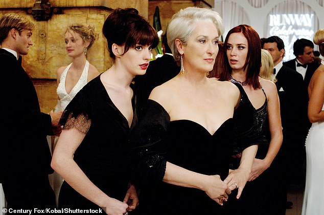 Anne, 42 reprizira svoju ulogu Andrea ¿Andy¿ Sachs za nastavak hit filma iz 2006. godine, koji će izaći u svibnju (na slici s Meryl Streep i Emily Blunt)