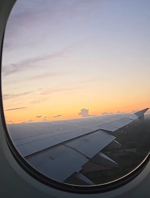 Napisala je post 'Besplatna umjetnost', dodajući nekoliko videozapisa kako gleda kroz prozor aviona