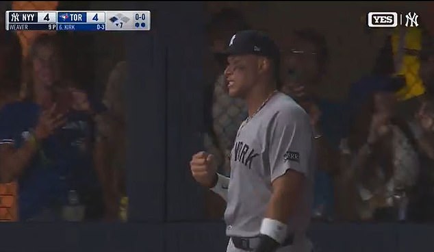 Sudac je u utorak gledao u nelagodu nakon što je bacao Toronto Blue Jays