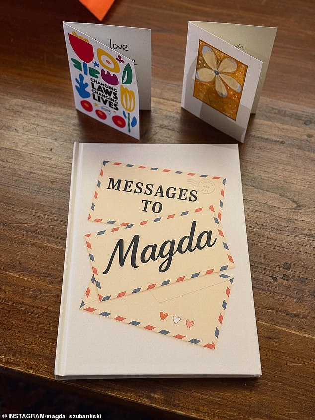 Magda se u subotu pojavila na Instagramu kako bi podijelila slatki dar koji je dobila nakon dijagnoze od neprofitne organizacije jednakosti