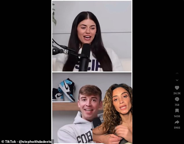 I dok su kontroverzni komentari Troutts -a tehnički izvedeni 7. srpnja, tračevi vlogger Stephanie Tleiji (R) upravo su učinili da isječak postane virusan u subotu