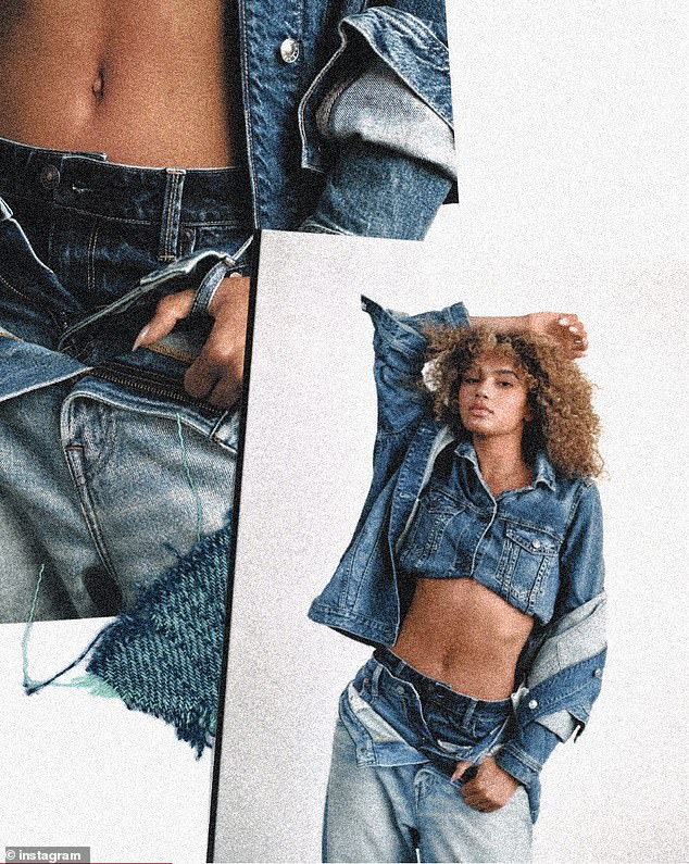 U nedjelju je American Eagle znatiželjno podijelio Instagram fotografiju crnog modela koji je prednjao u istoj kampanji za jeseno traper nakon 14 uzastopnih postova svih o Sydneyu